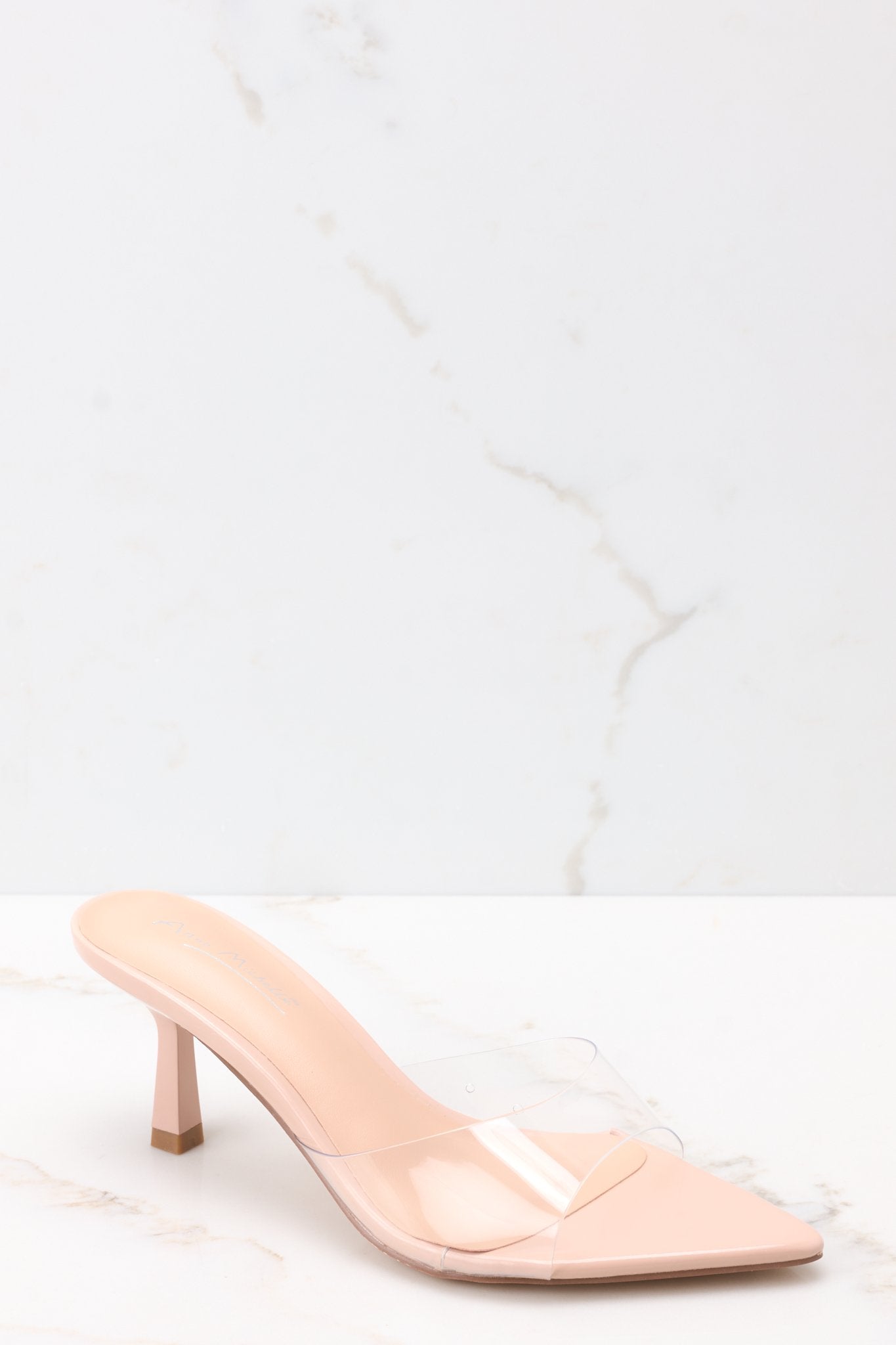 Path To Greatness Clear Kitten Heel Sandals